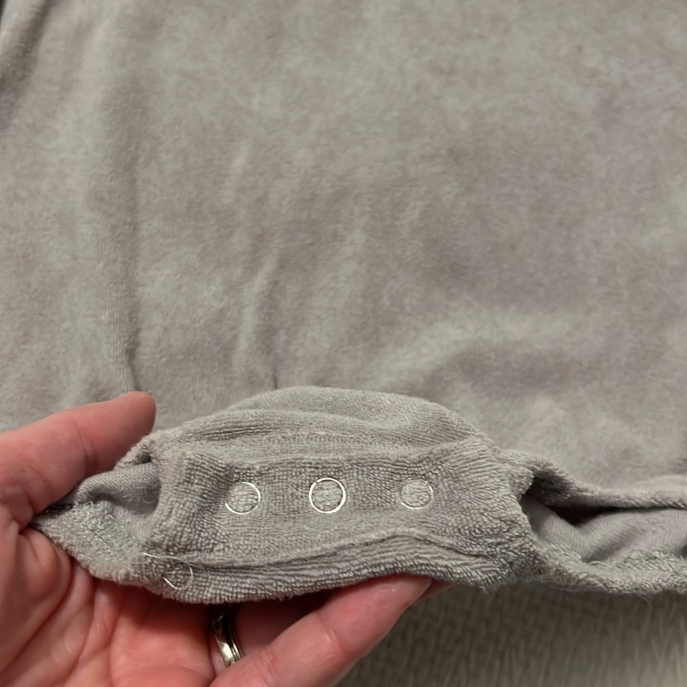 Grey Terry Romper - Picture 4 of 5
